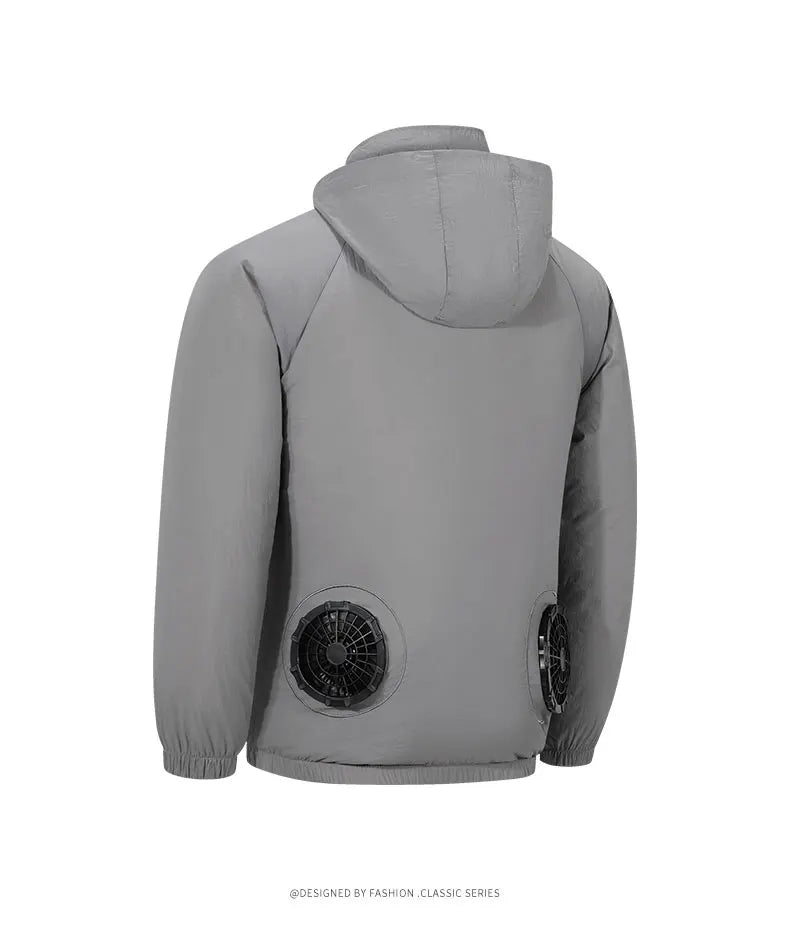 Portable Air Conditioner Jacket USB Fan Cooling Coat Outdoor Work Construction Fishing Hunting Lightweight Sun protection Jacket
