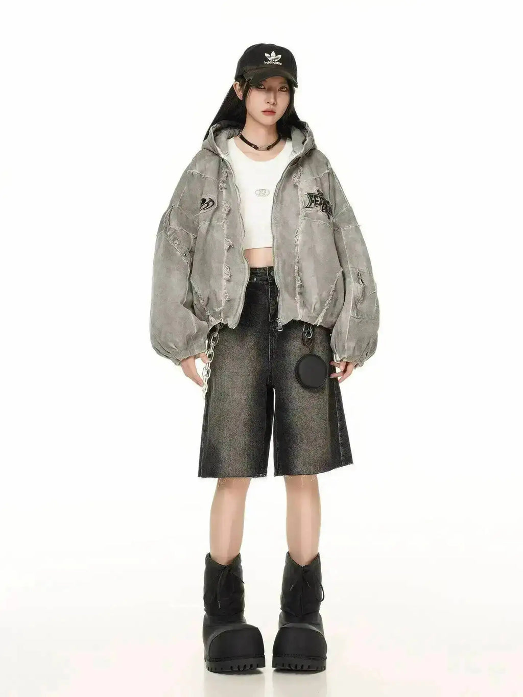 Autumn Winter New Men's Tide Original Design Techwear High Street Fashion Trend Vintage Jacket Chic Casual Coats Ins HK6132