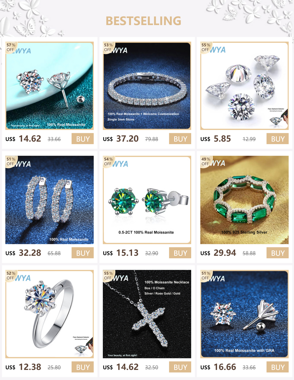 Luxury Pear Cut Full D Color Moissanite Tennis Neck Chain Woman s925 Silver All Lab Diamond Party Bridal Necklaces Gift
