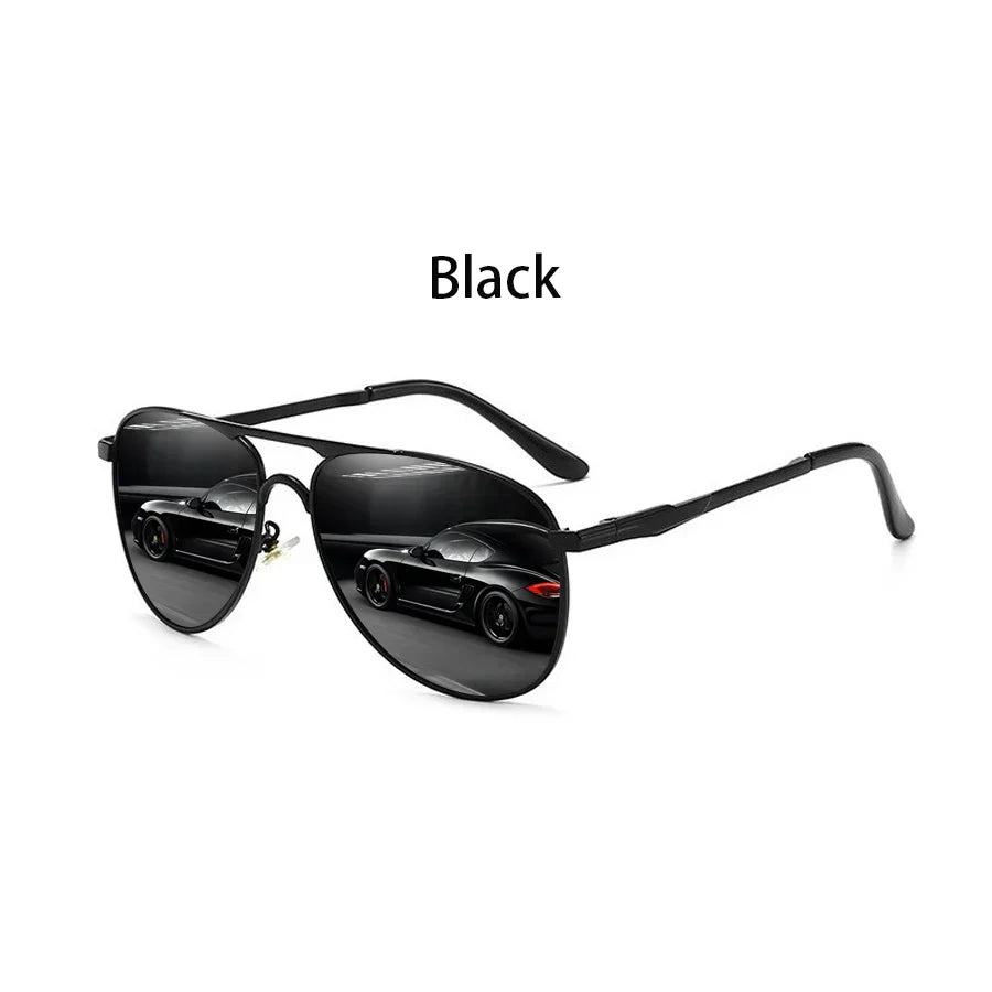 Luxury Oversized Metal Pilot Sunglasses Men Women Driving Fishing Sun Glasses Male Female Sunglass Man Eyewear