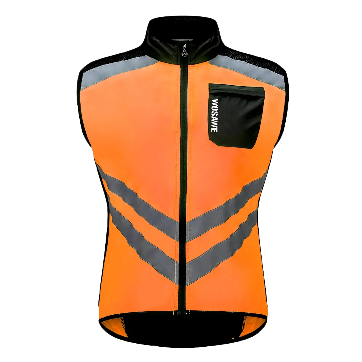 Men’s Cycling Windbreaker Jacket Waterproof Windproof Reflective Bike Coat Lightweight Outdoor Sports Apparel Portable