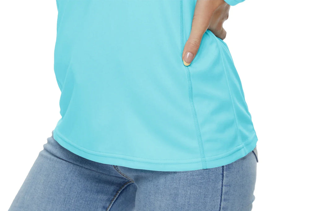 UPF50+ Quick Dry Long Sleeve Performance T-Shirts Womens Sun Protection Running Hiking Fishing Tee Shirts Tops Outdoor