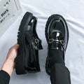 Men’s Thick-Sole Slip-On Loafers – Pointed Toe Casual & Formal Dress Shoes