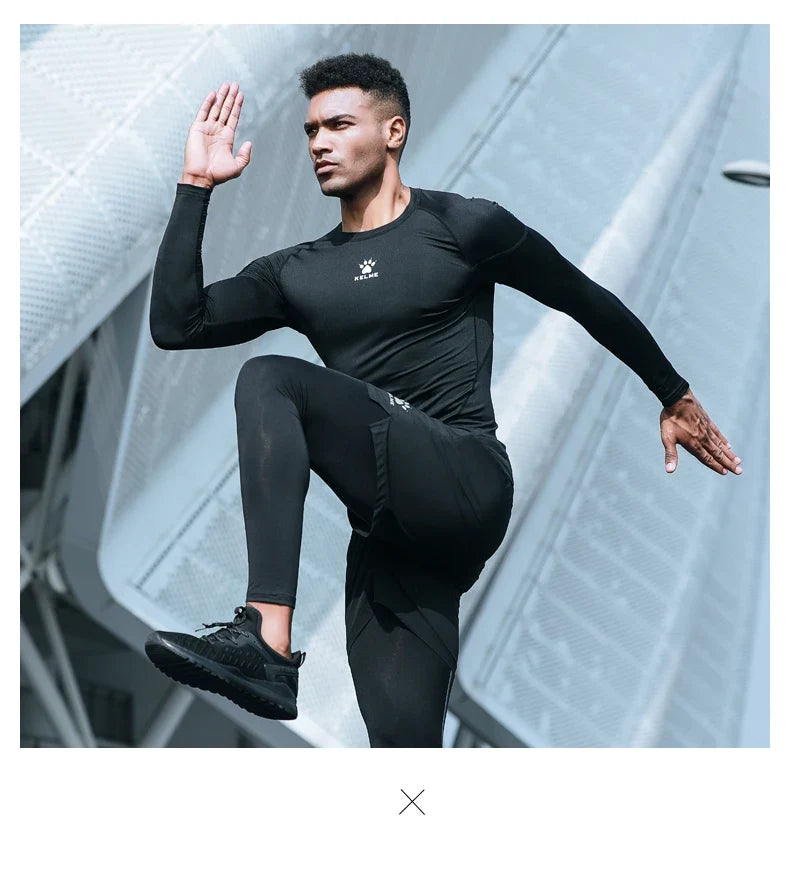 Men's Running T-shirts Compression Shirts Bodybuilding Sports Tights Long Sleeves Exercise Workout Fitness 3891113