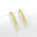 TrustDavis Real 925 Sterling Silver Fashion Dazzling CZ Opening Handmade Ear Hook Earring DIY Accessories Fine Jewelry HY365