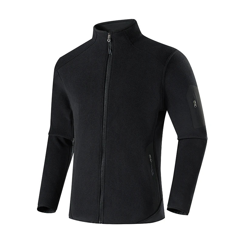 Winter Fleece Jacket Men Women Outdoor Windproof Warm Fleeced Clothing Unisex Hiking Camping Climbing Skiing Sport Coat