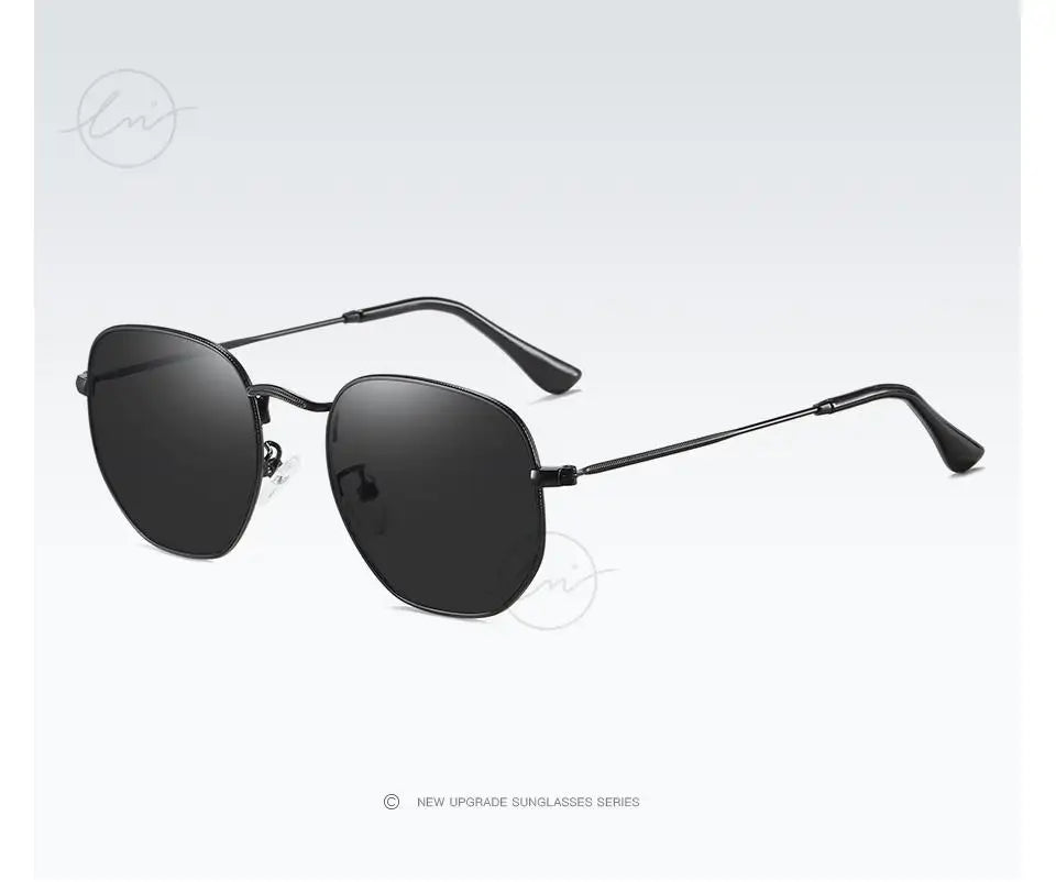 New Fashion Women Hexagon Sunglasses Men Retro Polarized Driving Coating Mirror Sun Glasses Goggle UV400 Eyewear gafas de sol