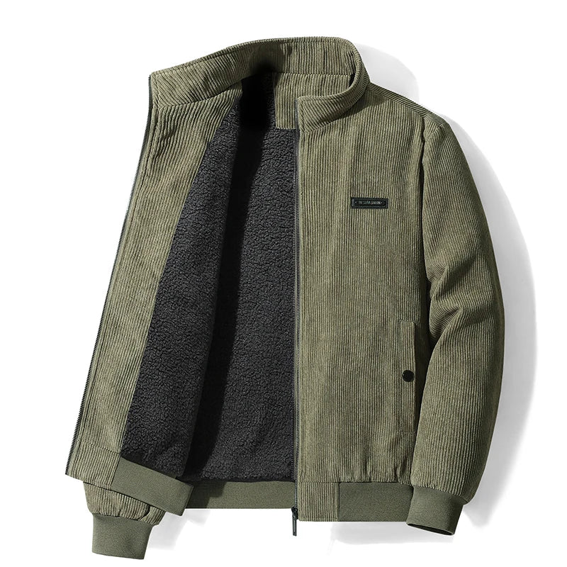 Men 2025 Winter Brand Thick Warm Fleece Jacket Men Fashion Windproof Outdoor Coat Men Autumn Outwear Classic Casual Jacket Men