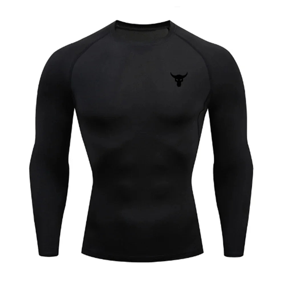 Men and women quick drying sportswear T-shirts long sleeved tight fitting clothes comfortable and breathable running clothes