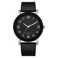 1/2PCS Fashion Couple's Watches Leather Strap Wristwatch Men Women Casual Arabic Dial Quartz Watches (Without Box)