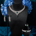 Women Necklace Sets Cubic Zirconia Bridal Jewelry DuBai Saudi Wedding Engagement Party Festival Jewel Accessory