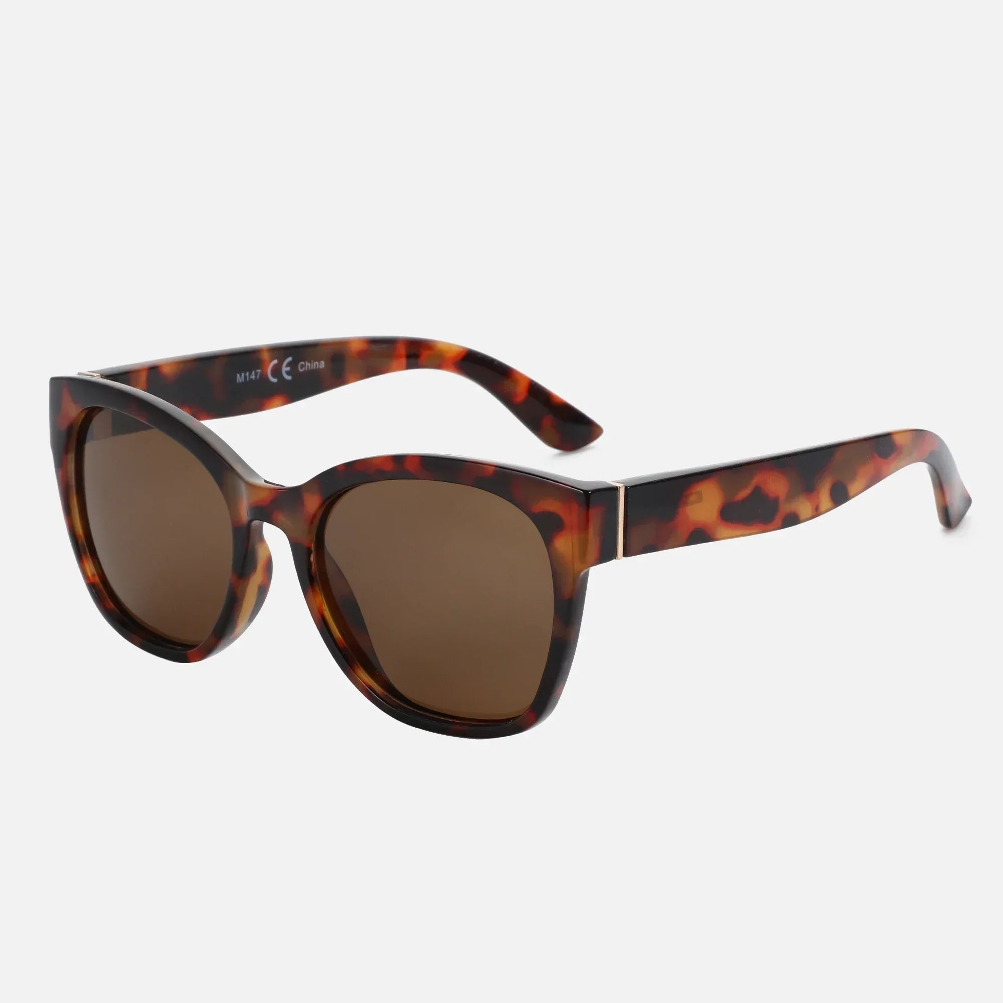 Fashion Cateye Polarized Sunglasses for Women - Oversized Sun Glasses UV400 Protection Retro Shades Designer Style