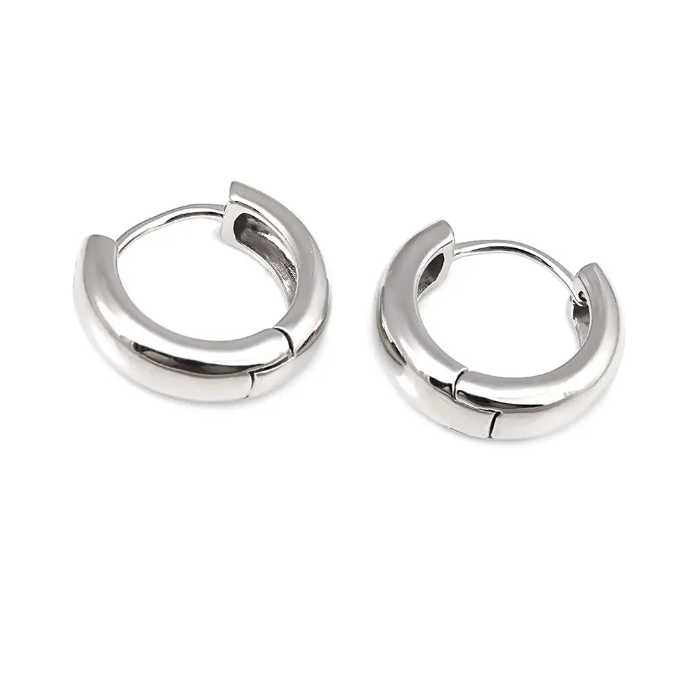 6PCS 14MM 16MM 18MM 23MM 25MM 30MM 18K Gold Color Brass Round Circle Loop Earrings Hoops Jewelry Making Supplies Accessories
