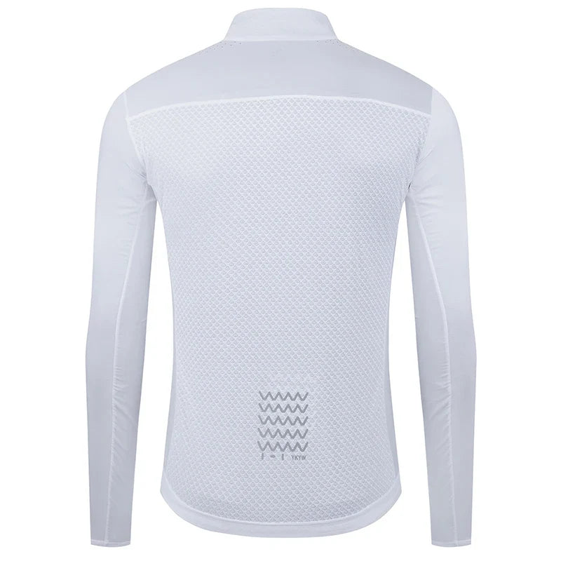 Men Windproof Waterproof Long Sleeve Cycling Jacket YKK Double Zipper Breathable MTB Bike Clothing Tops Pro Team Jersey