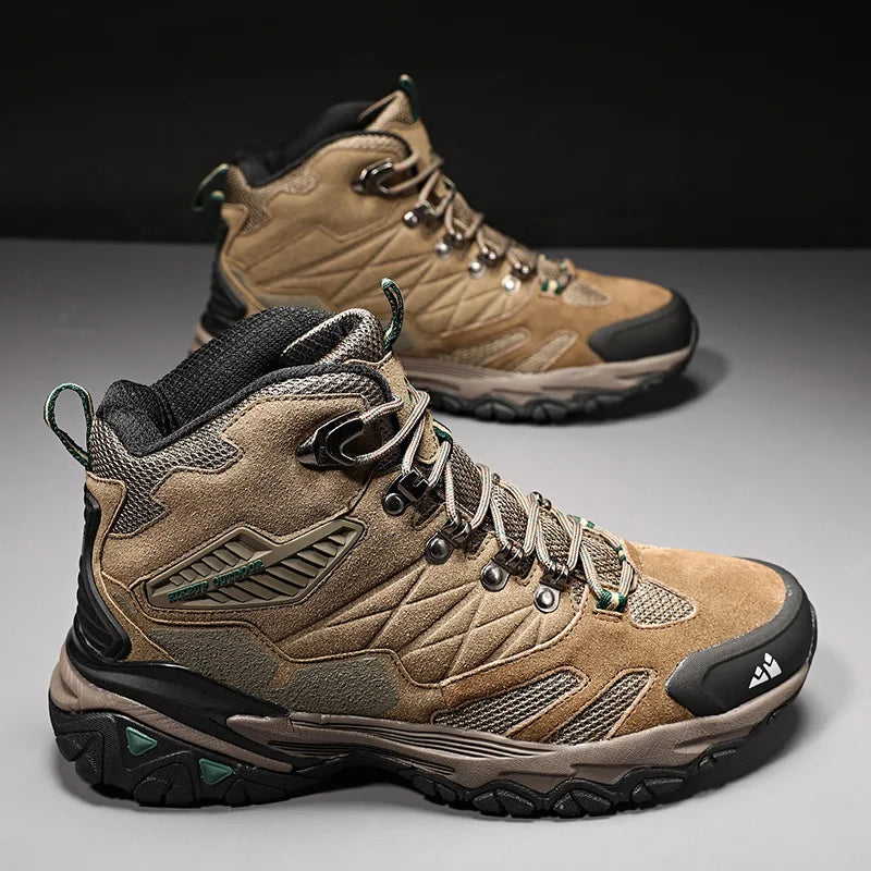 Winter Boot Men Outdoor Hiking Boots Suede High Top Trekking Men Shoes Rainproof Tactical Combat Military Boots