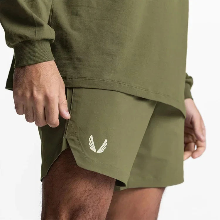 Men's Quick-Drying Shorts Summer Gym Workout Running Basketball Sports Breathable Slim Fit Casual Training Streetwear Fashion‌