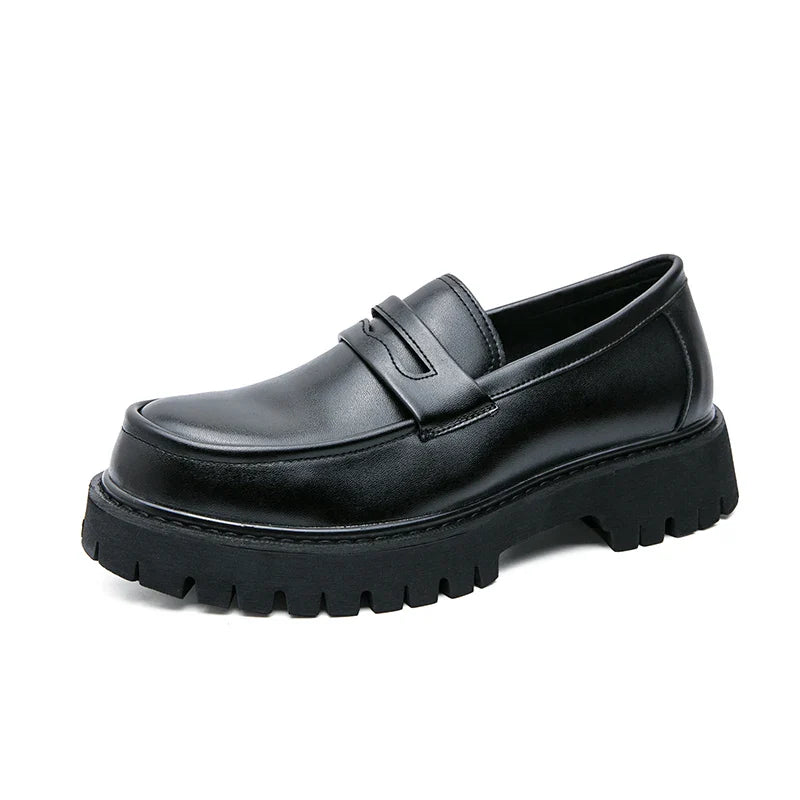 New Men's Luxury Leather Shoes Genuine Leather Dress Shoes Fashion Loafers Slip-on Comfy Casual Business Shoes Fomal Mocassins