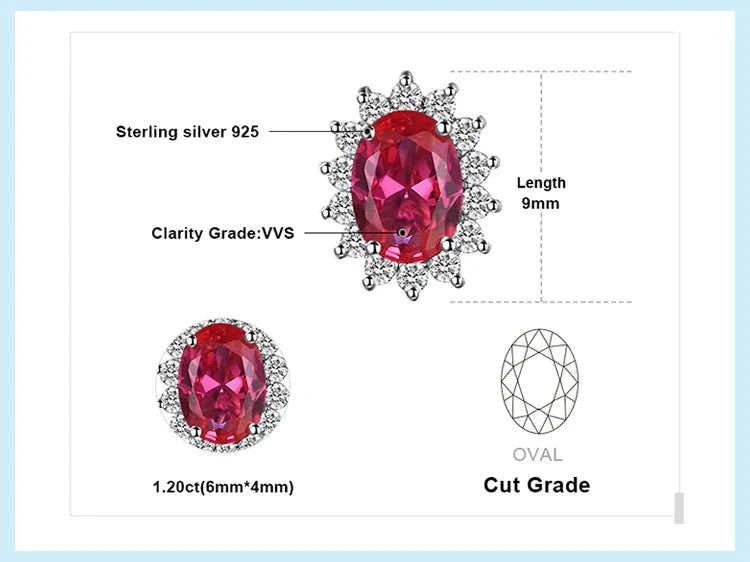 Princess Diana Created Blue Sapphire Ruby Simulated Emerald 925 Sterling Silver Pendant Necklace Women No Chain