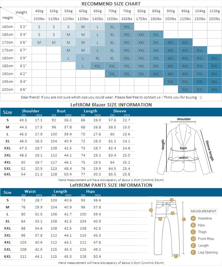 S-5XL ( Blazer + Pants ) Men's High-end Brand Formal Double Breasted Suit Gray 2 Piece Set Wedding Dress Plaid Suit Groom Party