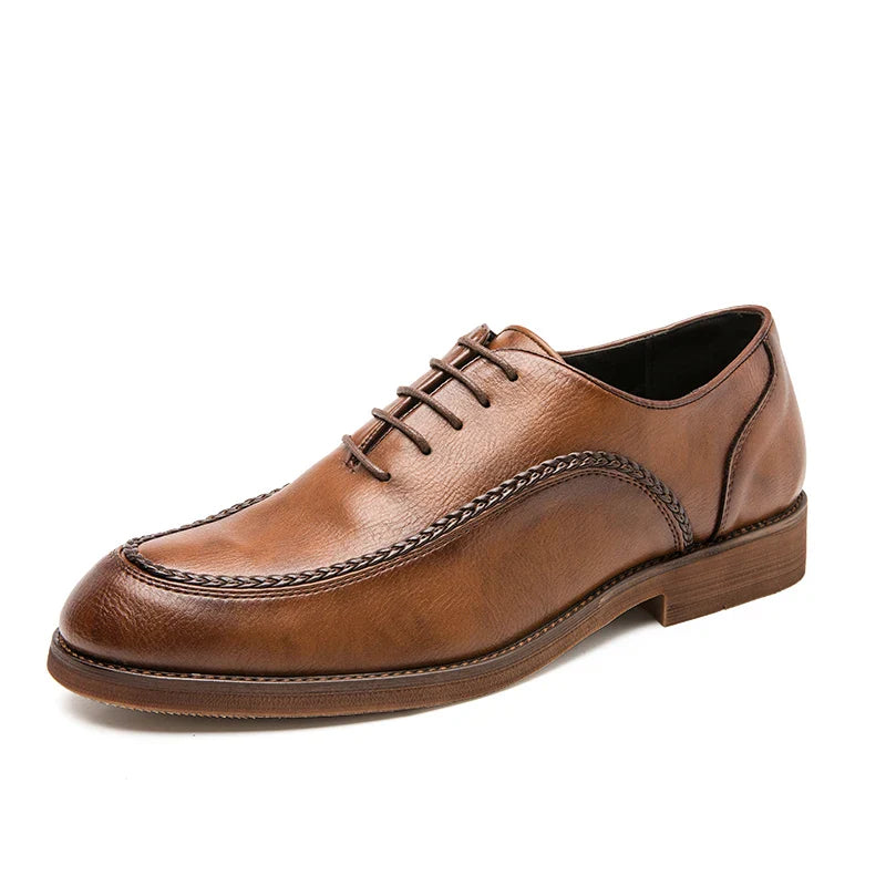 Spring Autumn New Men's Genuine Leather Casual Shoes Outdoor Work Shoes Office Dress Shoes Men's Wedding Shoes Free Delivery