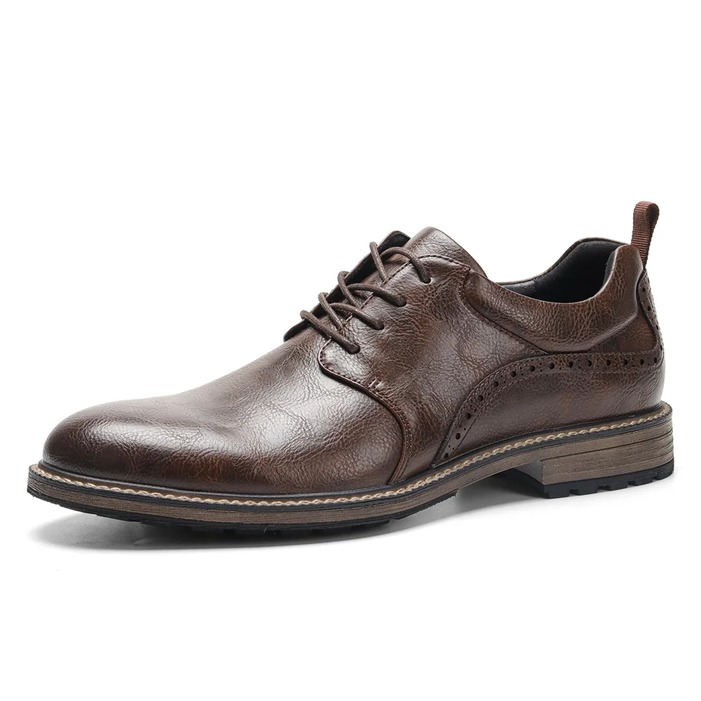 40~46 Leather Shoes Men Fashion Brand Comfortable 2024 Casual Shoes Men