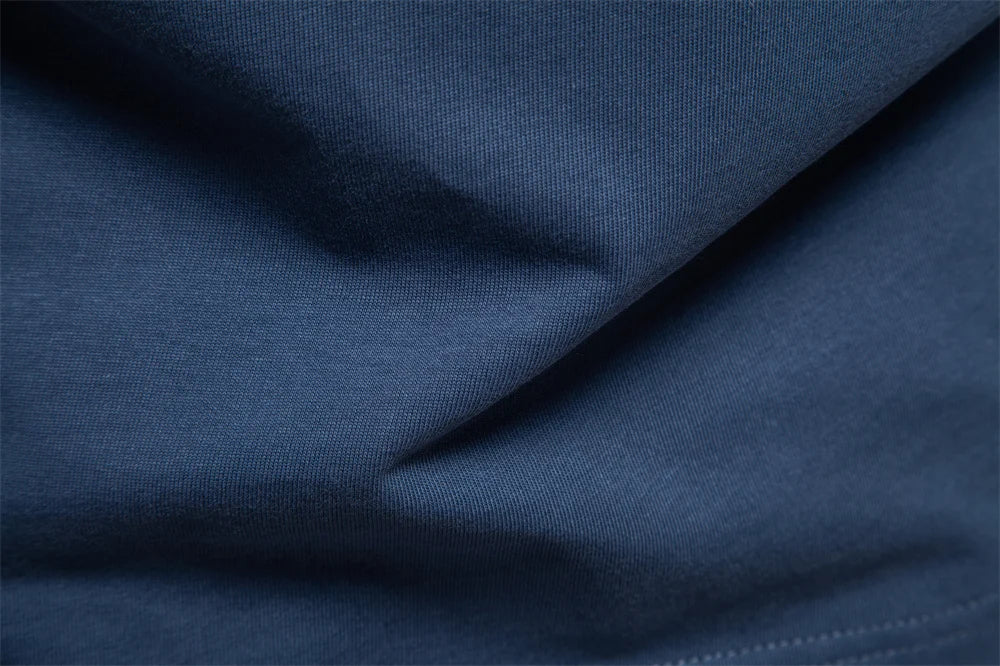 Men's Long SleeveT-shirt Fashion HIgh Quality Cotton t shirt for man button collar basic tshirt