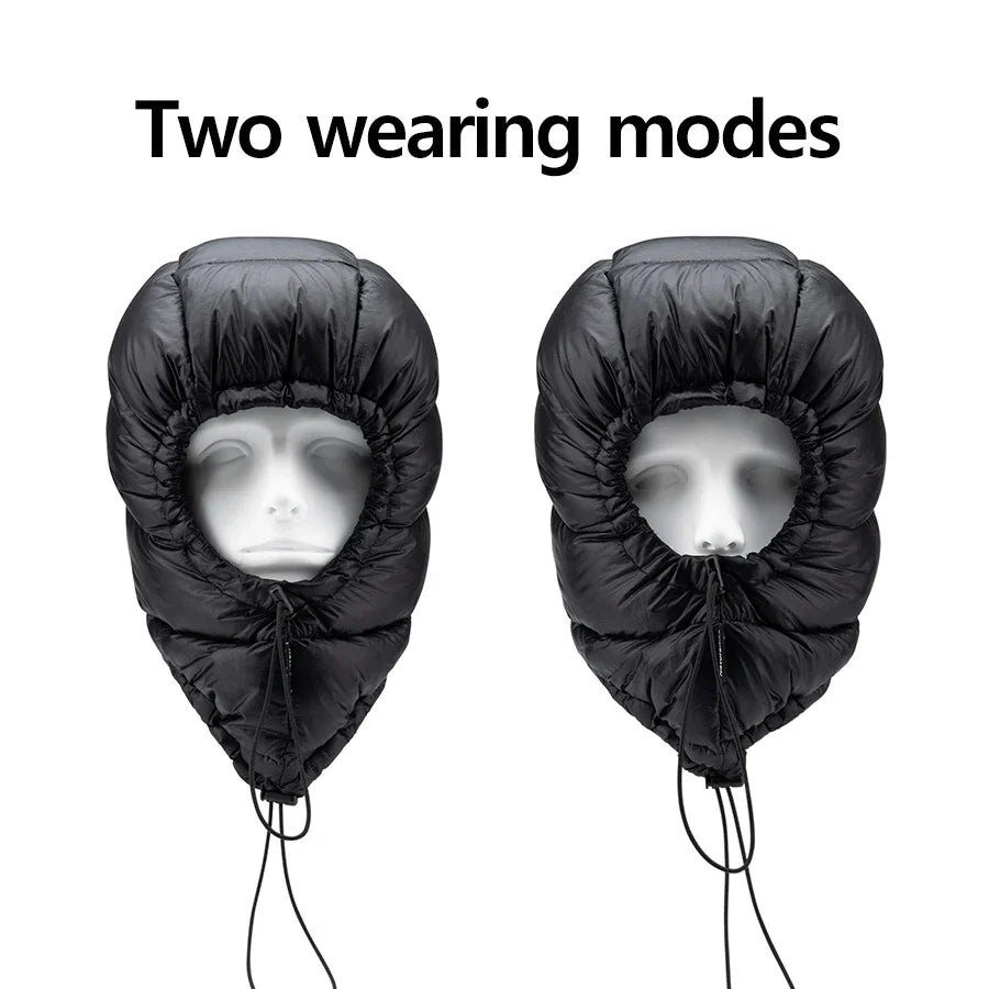 Ultralight Portable Winter Waterproof Warm Three Piece Down Hat Gloves Shoe Covers Hiking Camping Clothing Equipment