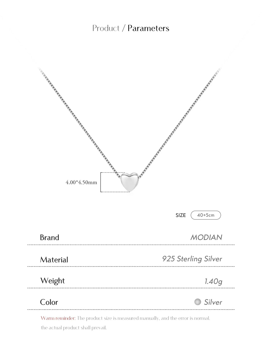 Silver Tiny Heart Exquisite Necklace Fashion 925 Sterling Silver Simple Love Pendant Necklaces For Women Fine Jewelry