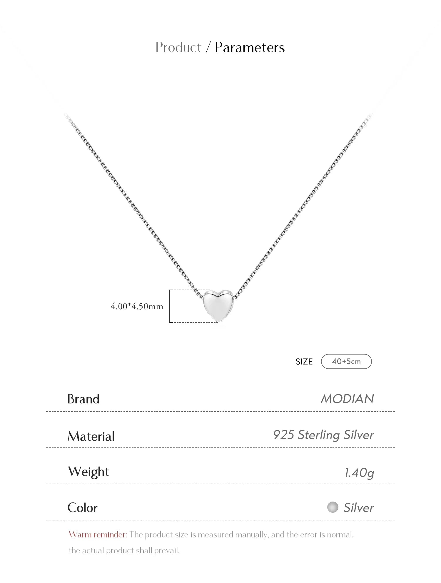 Silver Tiny Heart Exquisite Necklace Fashion 925 Sterling Silver Simple Love Pendant Necklaces For Women Fine Jewelry