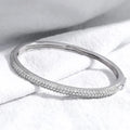 1.5mm 2.3CT All Moissanite Bangle for Women Luxury Quality Jewelry S925 Sterling Silver Bracelets Birthday Christmas Gift