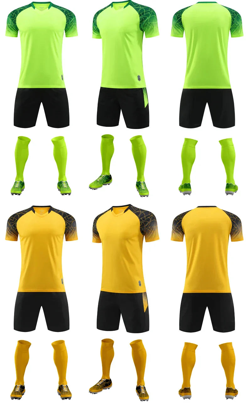 High Quality Men Football Jerseys Wholesale Soccer Clothes Sets Club Team Training Football Uniforms Adult Soccer Jersey D8862