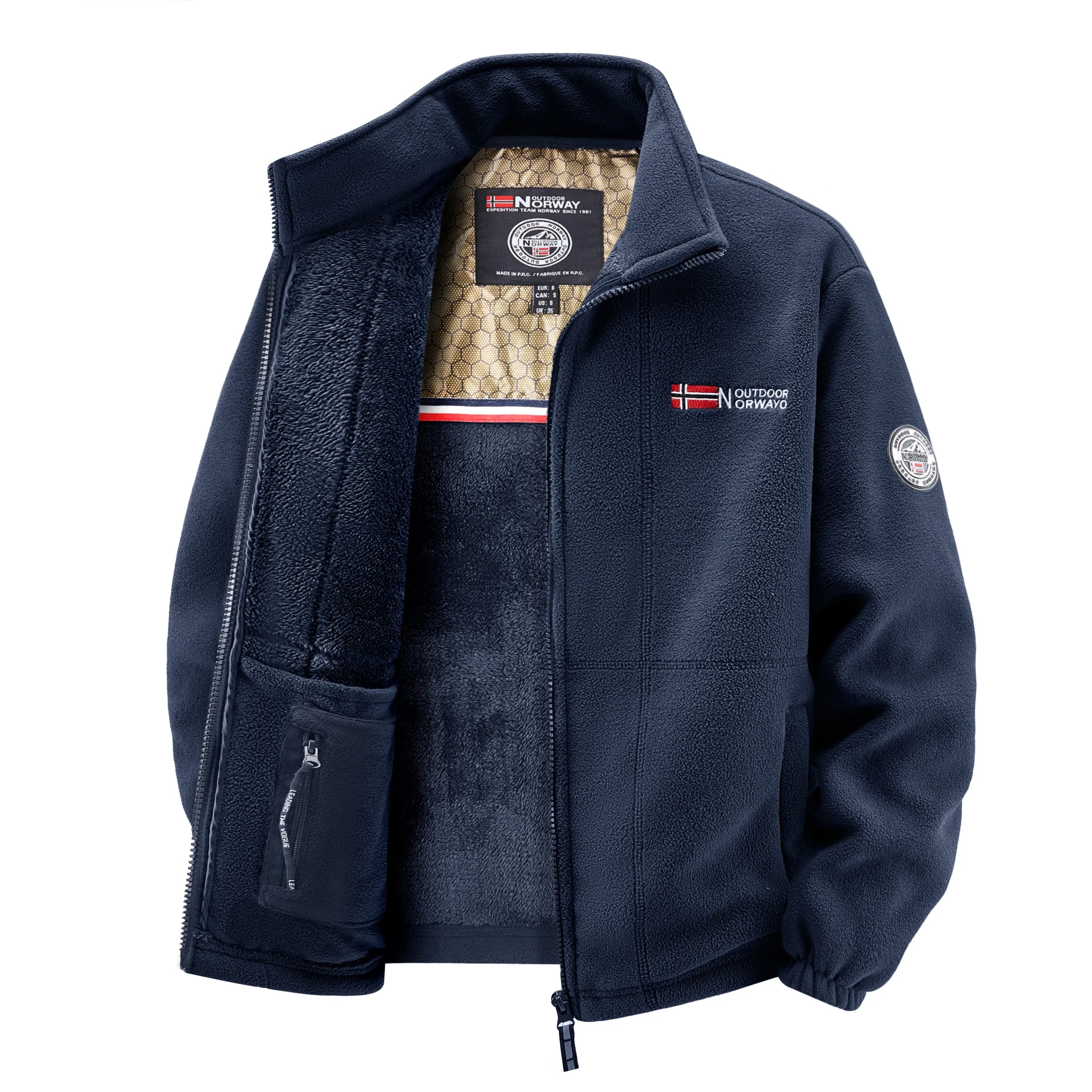 Men's Fleece Jacket, Soft and Skin-Friendly, Heat-Retaining and Wind-Resistant, Suitable for Daily Commuting, Home Leisure, Outdoor Walking, Casual Gatherings with Friends, Layering in Autumn and Winter, and Short Trips