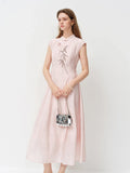 New Chinese Style Embroidery Slim-Fit Long Dress for Women 2026 Summer New Arrivals A-Line Waist-defining Skirt for Dates