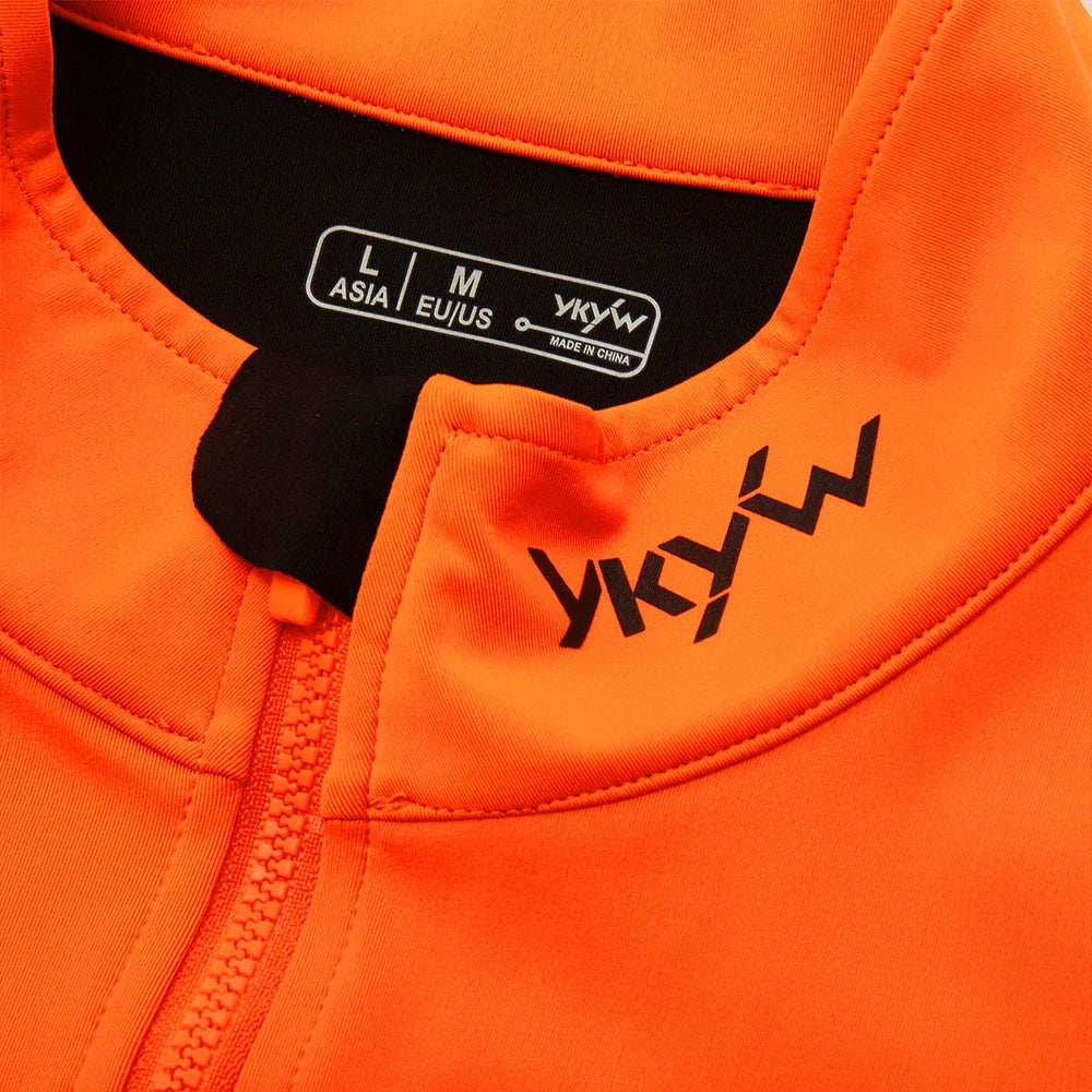 Men's Windproof Waterproof Long Sleeve Cycling Jacket MTB Bike Coat Bicycle Sports Windbreaker Double Zipper Cycling Jersey