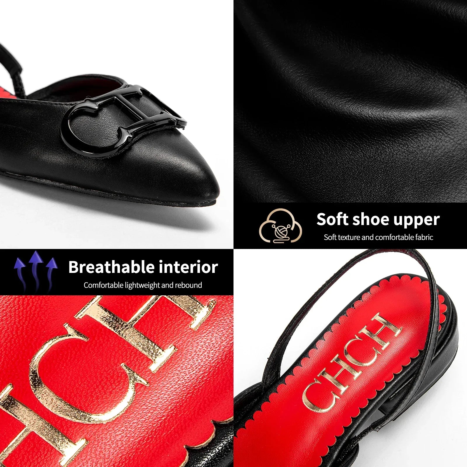 Women's Sandals 2024 New Black Pointed Flat bottomed loafers Simple Black Business Women's Shoes