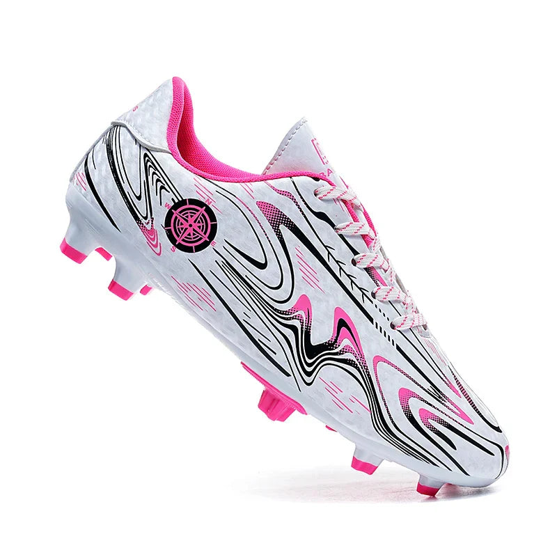 Kids Youth Soccer Cleats Football Shoes Men Non Slip Breathable Lightweight Training Sneakers Boys Children Football Match Boots