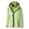 Women Three-in-One Detachable Autumn Winter Outdoor Climbing Windbreaker Windproof Waterproof Fleece Lined Jacket Coat Man Coats
