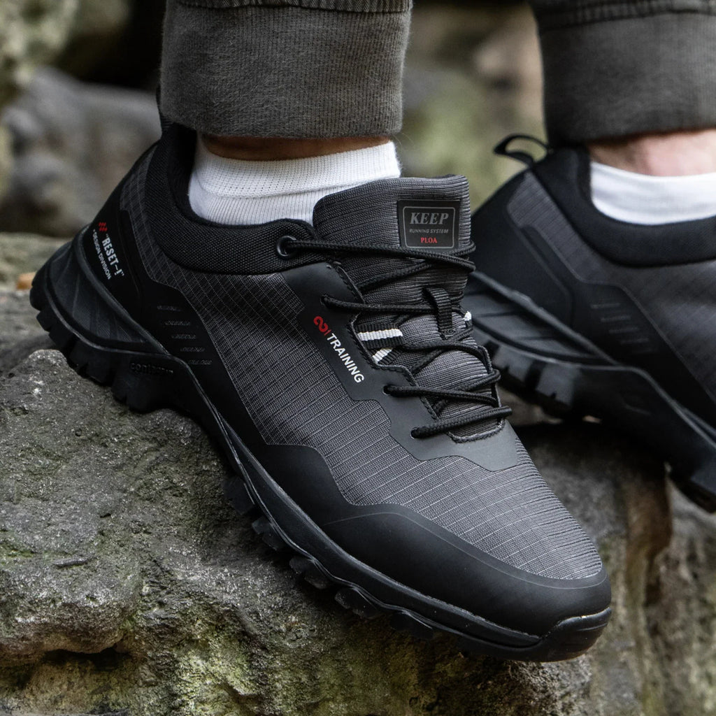 Men New Hiking Shoes Outdoor Waterproof Wear Resistant Non Slip Sneakers Male Casual Lightweight Lace-Up Walking Shoes