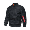 Spring and Autumn Winter Air Force MA1 Pilot Jacket Men's Solid Color Baseball Jacket Casual Thick Windproof Warm Cotton Jacket