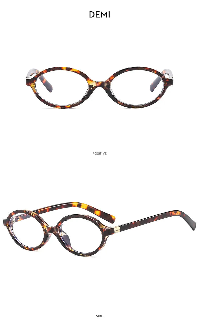 New Oval sunglasses For women Fashion Brand Black Small Frame Sun Glasses Female Retro Clear Lenses Eyewear Lady Trendy UV400