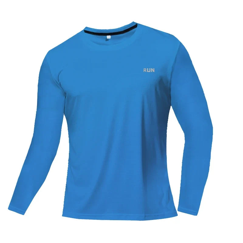 Men's UPF 50+ Sun Protection Shirts Long Sleeve UV Swim Shirt Fishing Hiking Running Rash Guard Quick Dry Lightweight