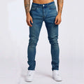 1pc men's elastic daily travel American street, regular banana pants jeans