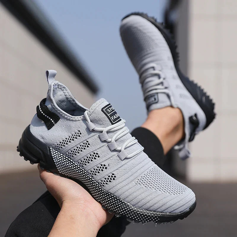 Men Casual Sneakers Mesh Lightweight Breathable Soft Soled Running Shoes Slip-on Male Flats Loafers Shoe Trainers