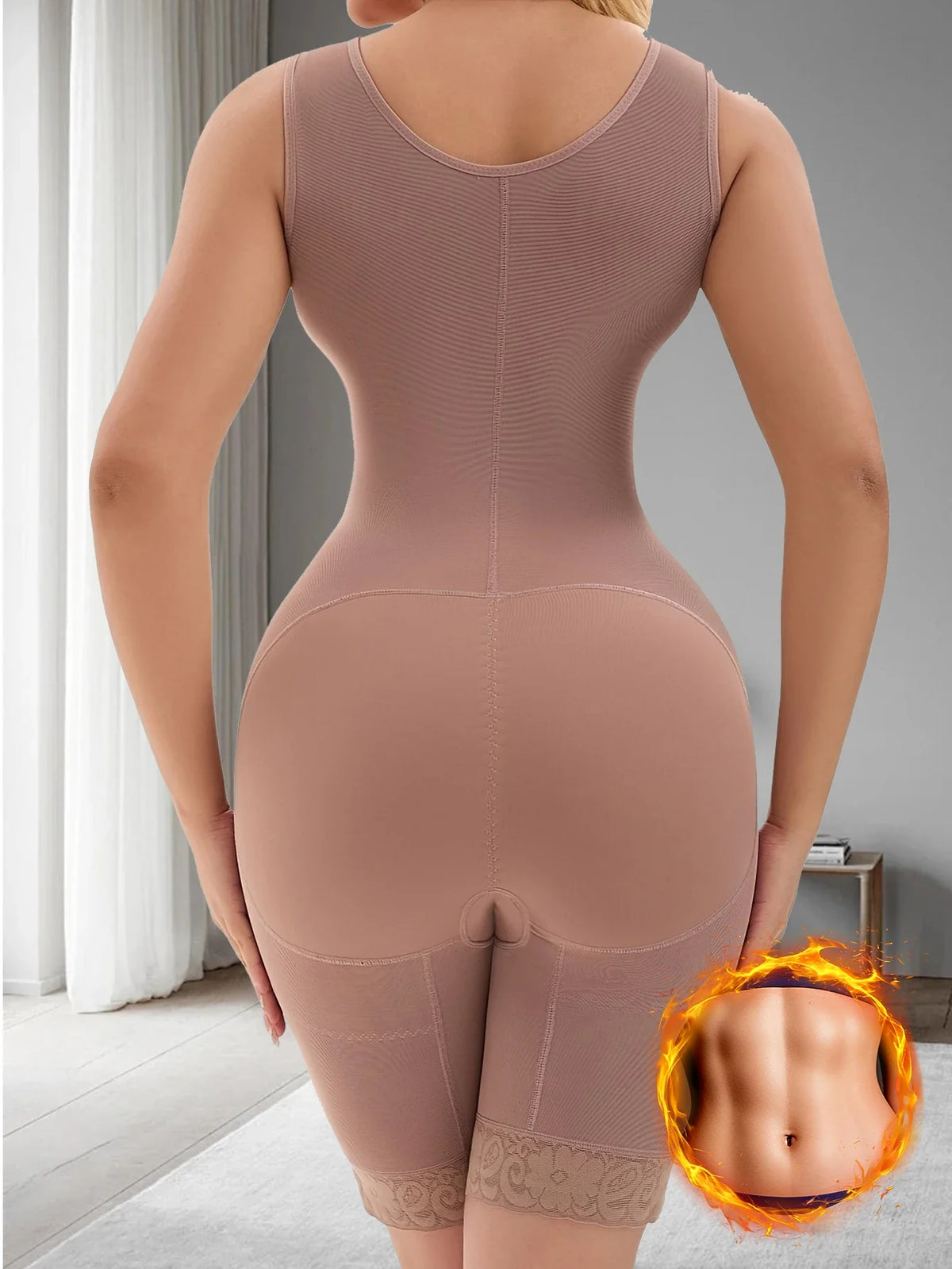 Women's Postpartum Shapewear Full Body Tummy Control Girdle  Postoperative Compression Faja for Belly Fat Waist Sculpting