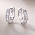 18k Plated D VVS1 All Moissanite Hoop Earrings for Women Pass Diamond Test S925 Sterling Silver Ear Jewelry Wholesale