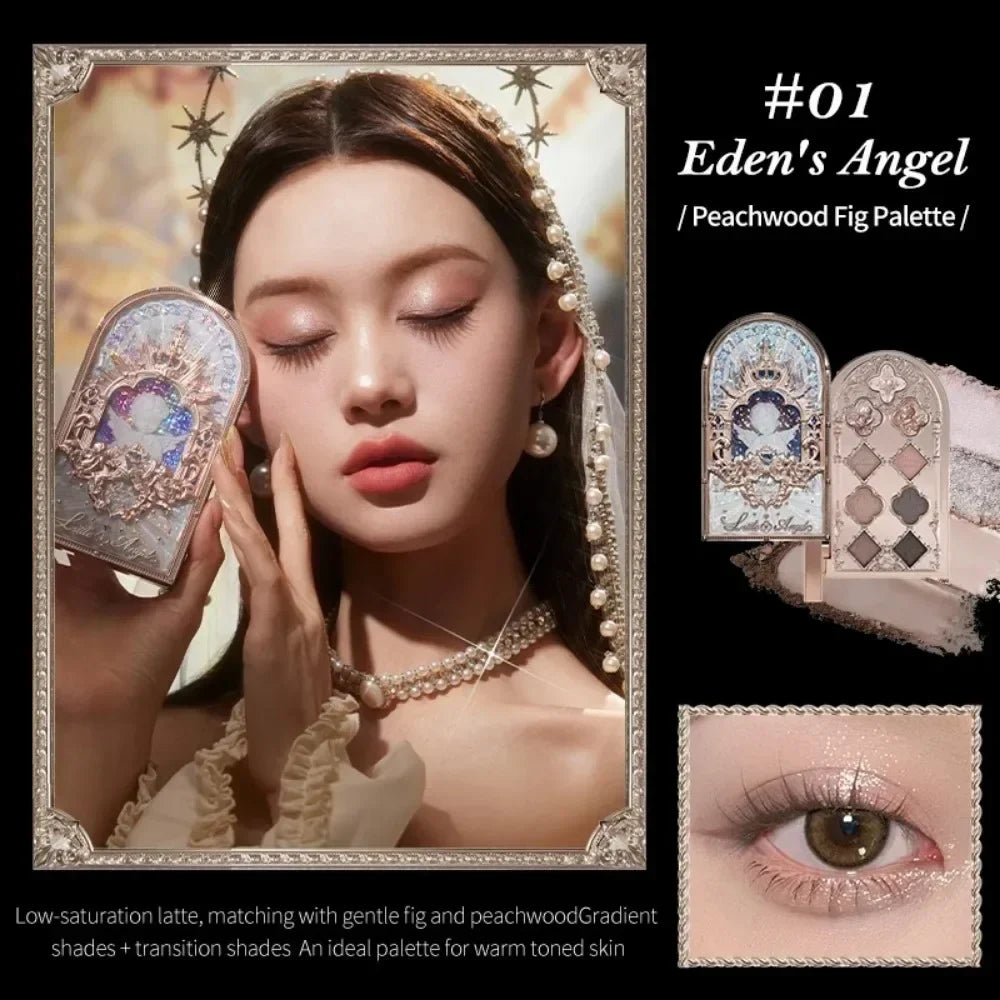 Little Angel Collection Makeup Gift Box Eyeshadow Blush Cream Matte Lipstick Full Kit All