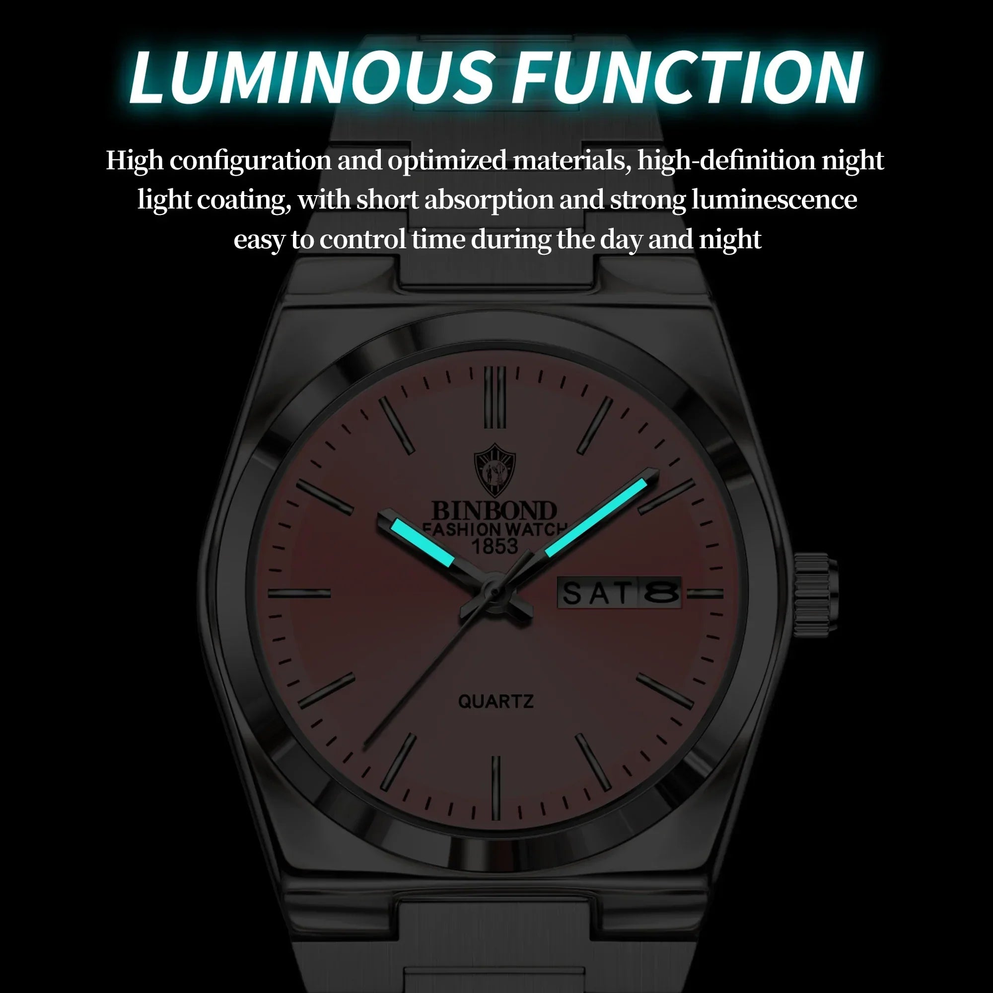 103 Business Women's Quartz Watch Waterproof Double Calendar Night Light Non Mechanical Ultra Thin Women's Quartz Watch
