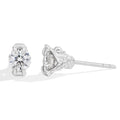 Round Cut 0.5CT Moissanite Stud Earrings 925 Sterling Silver 18K Gold Plated ForWomen Girl Sparkling Engagement Jewelry