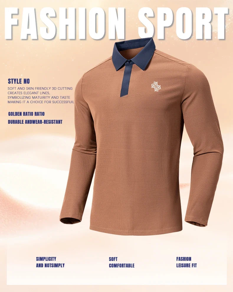 SBWL Autumn and Winter Fashion Outdoor Sports Long Sleeve Stand Collar T-Shirt Running Fitness Breathable Base Shirt Tops