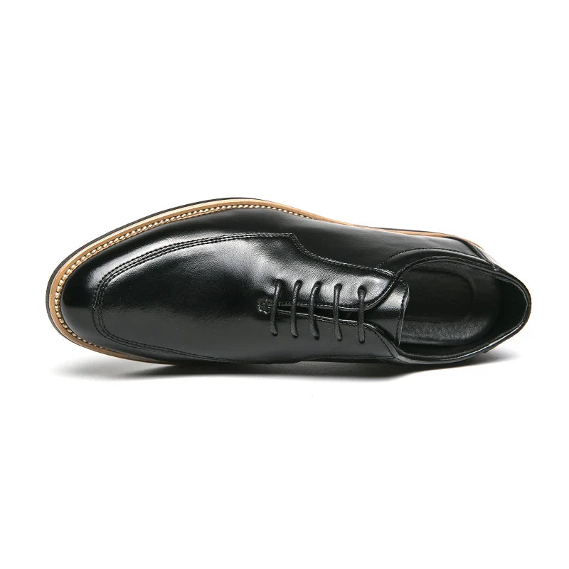 Hot Selling Pointed Dress Shoes Europe America Casual Versatile Men's Low Top Shoes High-end Banquet Office Men's Business Shoes